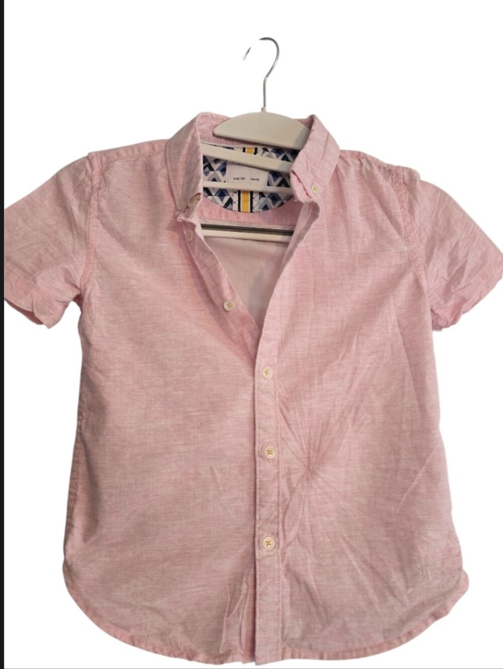 Denim & Flower Toddlers Pink Button Down Size 5/6 in EUC